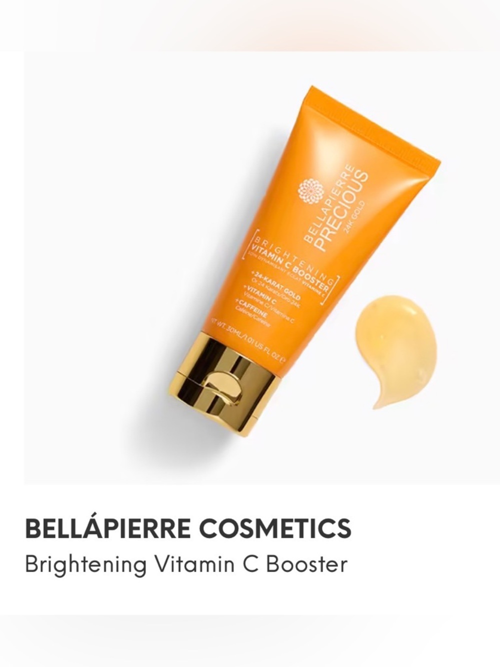 Bellápierre Precious 24 K Gold 30ml travel size Brightening Vitamin C Booster